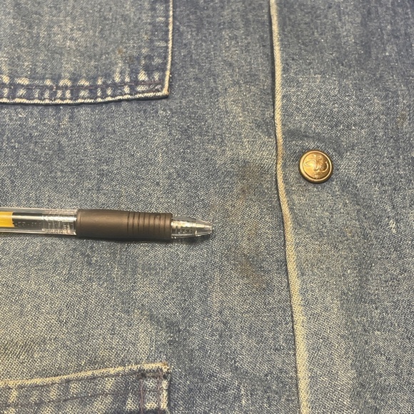 Vtg 80s Walls Blizzard Pruf USA Made Blanket Lined Denim Chore Barn Jacket Med - Picture 6 of 15